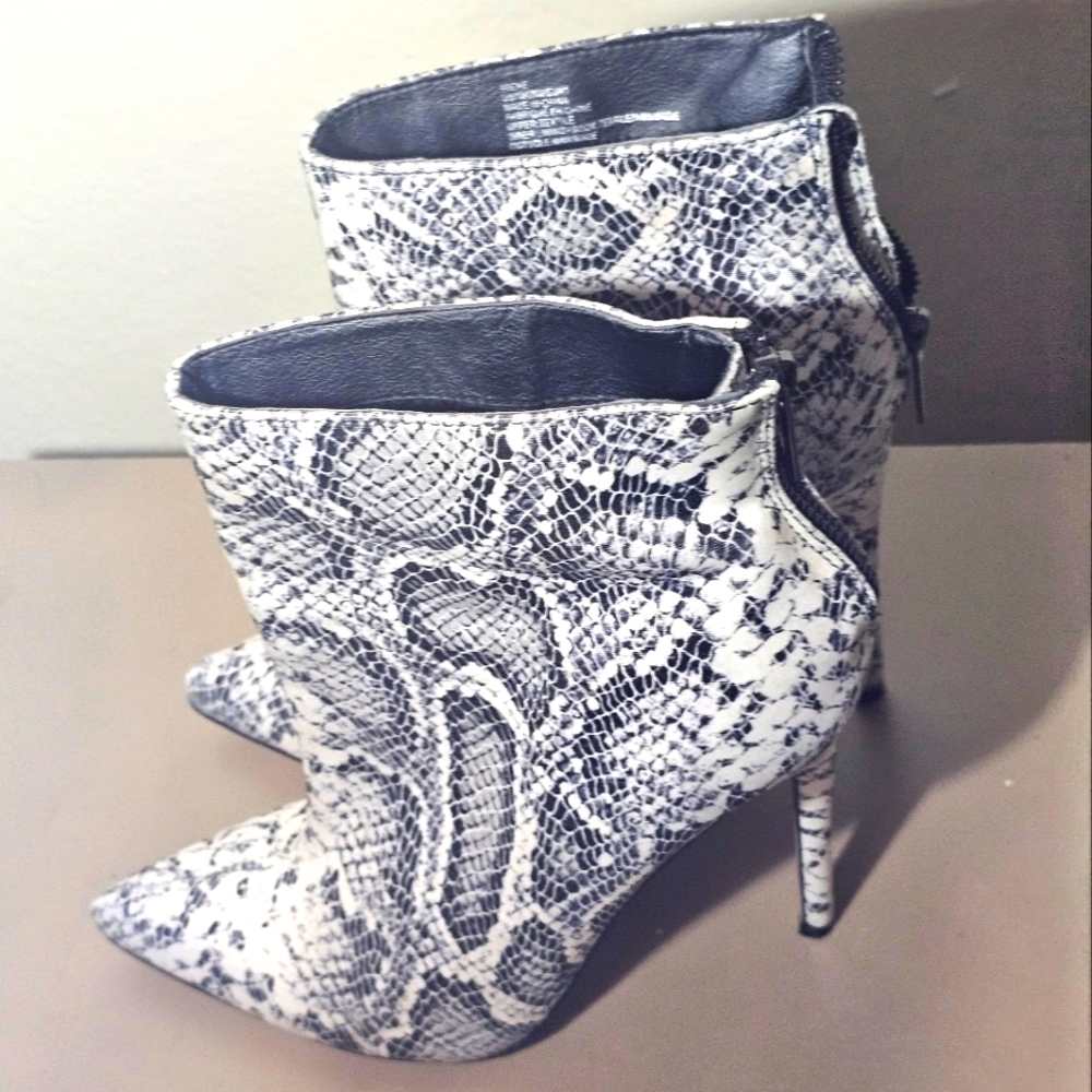 Snake Print Boots